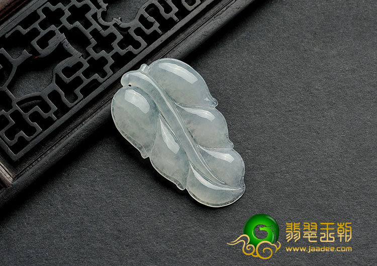 糯冰种晴水缅甸翡翠A货叶子挂件（一批走）