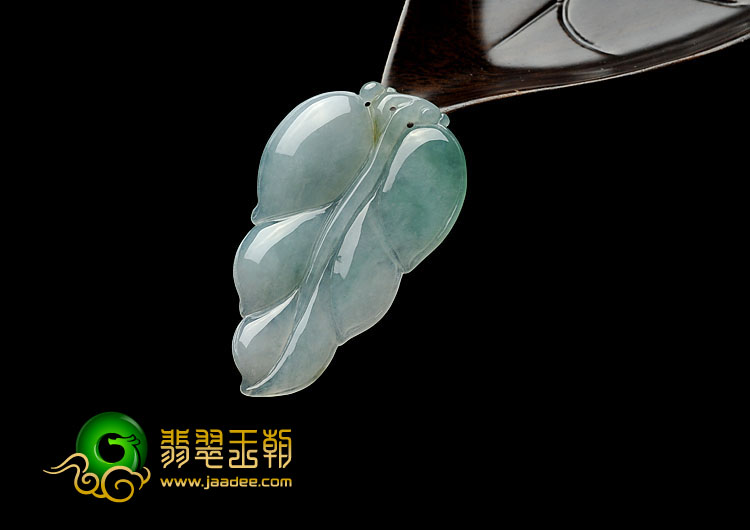 糯冰种晴水缅甸翡翠A货叶子挂件（一批走）