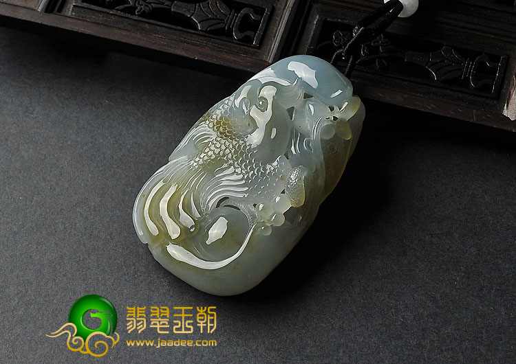 冰种紫罗兰黄翡缅甸翡翠A货英明神武挂件