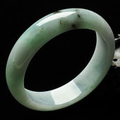 糯冰种晴水缅甸翡翠A货手镯（56.8mm）