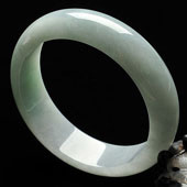 糯冰种晴水缅甸翡翠A货手镯（54mm）