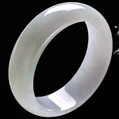 冰种晴水缅甸翡翠A货手镯（58.3mm）