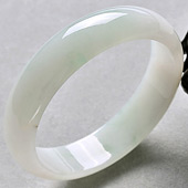 糯冰种晴水缅甸翡翠A货手镯（58.8mm）