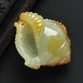 糯冰种黄翡缅甸翡翠A货安居乐业挂件