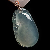 冰玻种缅甸翡翠A货福瓜挂件