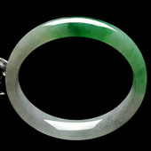 糯冰种翠色缅甸翡翠A货手镯（54.2mm）