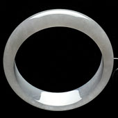 糯冰种淡晴水缅甸翡翠A货手镯（56mm）
