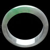 冰种翠色缅甸翡翠A货手镯（59.7mm）