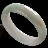 糯冰种晴水缅甸翡翠A货手镯（55.7mm）