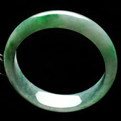 糯冰种飘翠缅甸翡翠A货手镯（59.6mm）