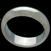 冰种晴水缅甸翡翠A货贵妃镯（54.9-48.8mm）