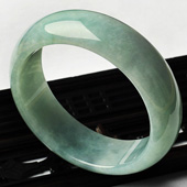 糯冰种晴水缅甸翡翠A货手镯（57.4mm）