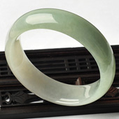 糯冰种晴水缅甸翡翠A货手镯（59.4mm）