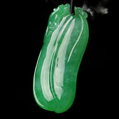 冰种阳绿满绿缅甸翡翠A货福瓜挂件