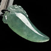 冰种晴水缅甸翡翠A货福瓜挂件