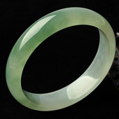 冰种晴水缅甸翡翠A货手镯（57.8mm）