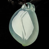 冰种淡晴水缅甸翡翠A货寿桃挂件