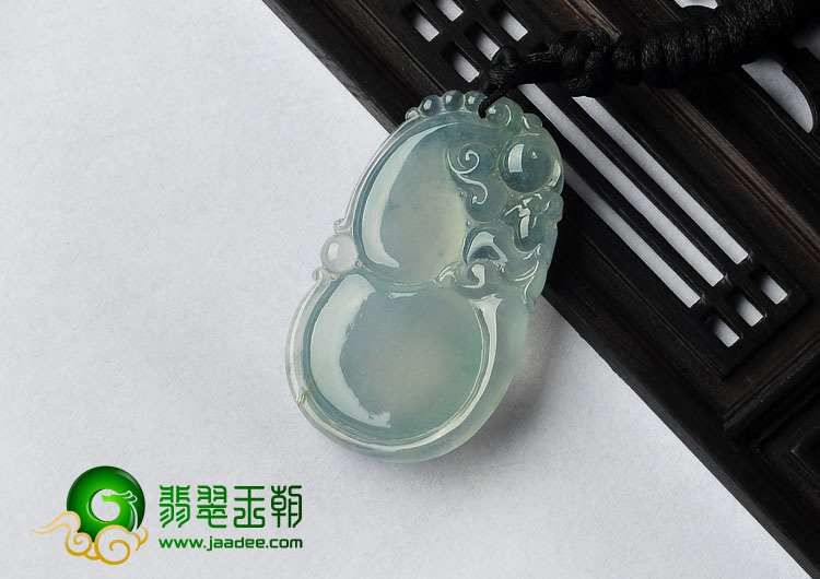 冰种晴水飘花缅甸翡翠A货福禄寿挂件