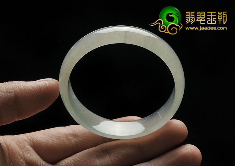 冰种晴水缅甸翡翠A货手镯（53mm）