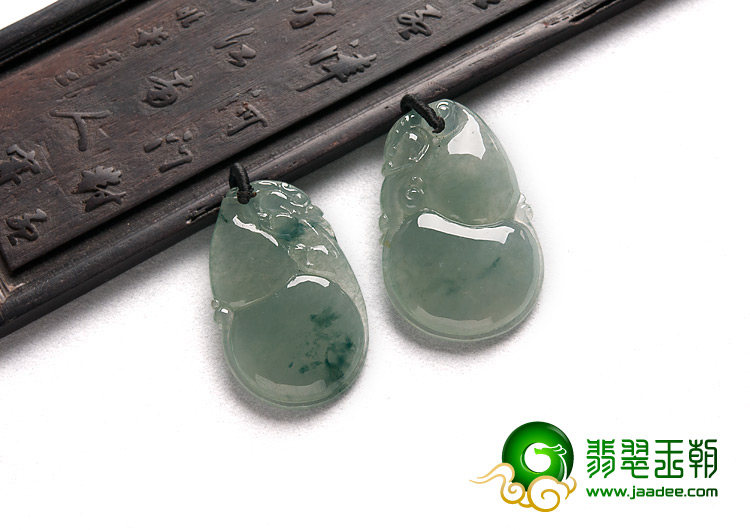 冰种飘花缅甸翡翠A货福禄寿挂件（单价）