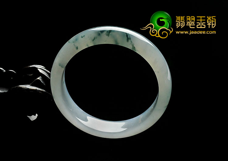 冰种飘花缅甸翡翠A货手镯（57.4mm）