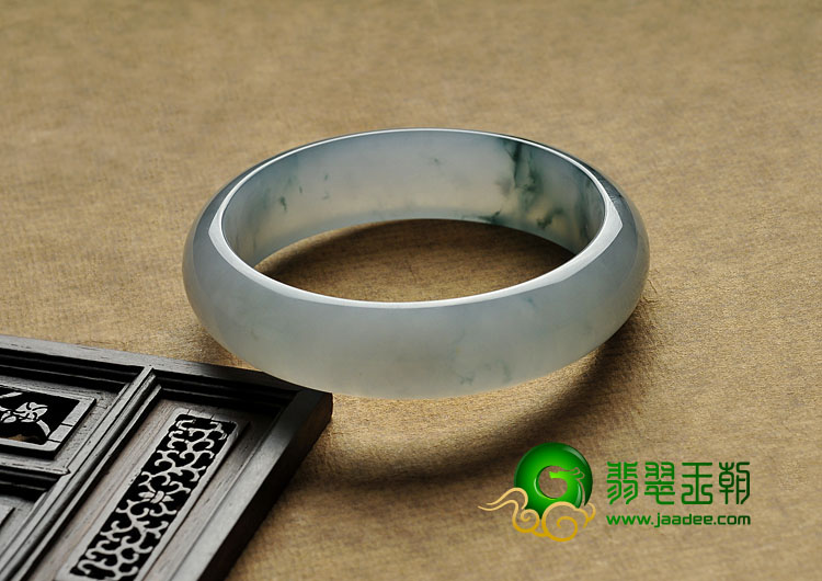 冰种飘花缅甸翡翠A货手镯（57.4mm）