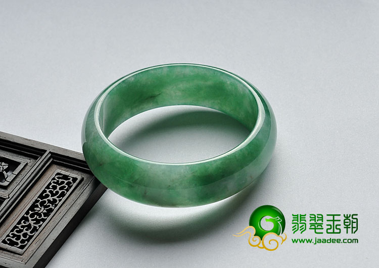 冰种阳绿满绿缅甸翡翠A货手镯（57.8mm）