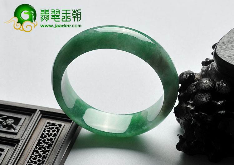 冰种阳绿满绿缅甸翡翠A货手镯（57.8mm）