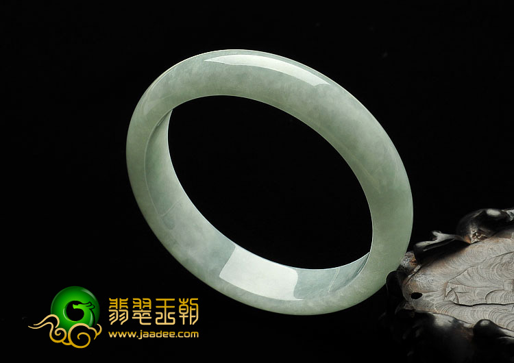 糯冰种晴水缅甸翡翠A货手镯（61.3mm）
