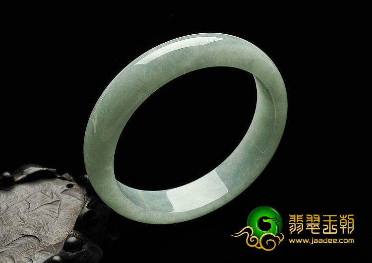糯冰种晴水缅甸翡翠A货手镯（61.6mm）