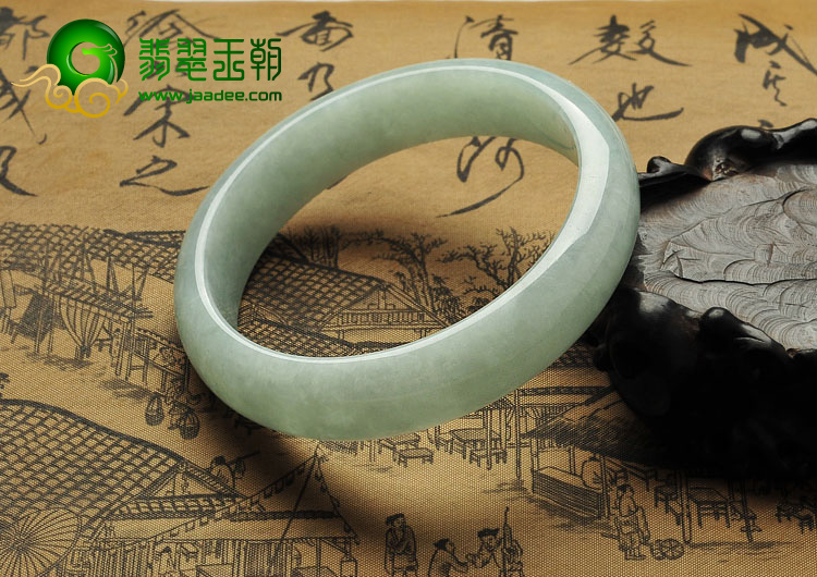 糯冰种晴水缅甸翡翠A货手镯（61.6mm）