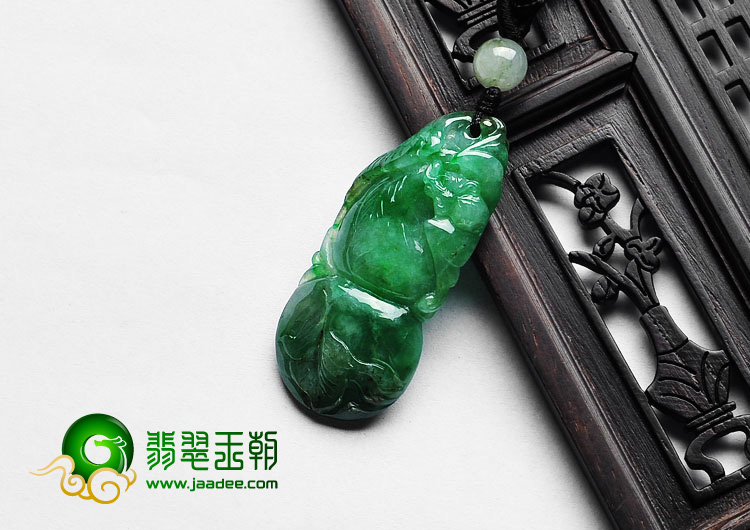 糯冰种满绿缅甸翡翠A货福禄寿挂件