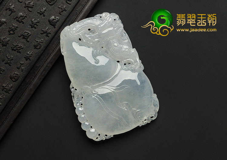 冰种缅甸翡翠A货福禄寿挂件