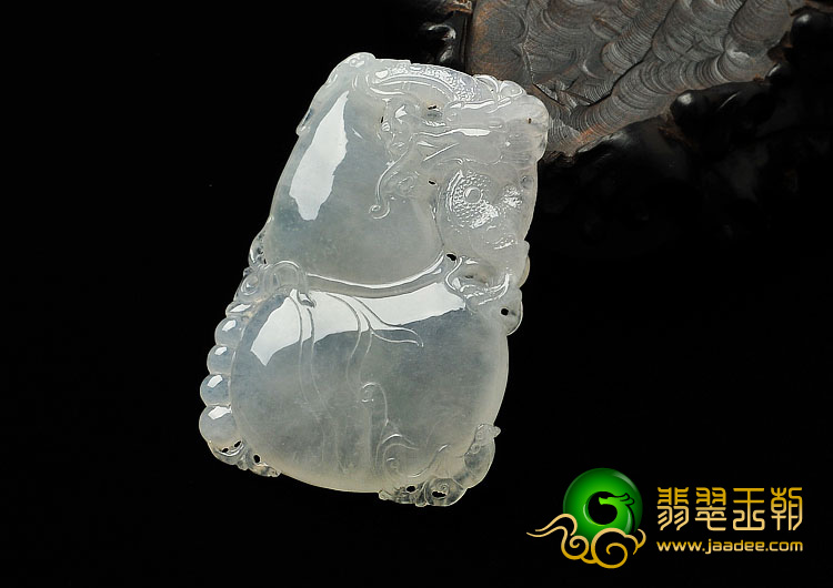 冰种缅甸翡翠A货福禄寿挂件