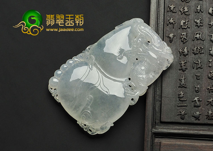 冰种缅甸翡翠A货福禄寿挂件