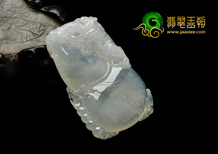 冰种缅甸翡翠A货福禄寿挂件