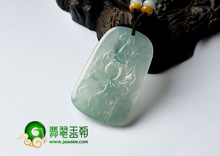 冰种晴水略飘翠缅甸翡翠A货地藏王菩萨挂件