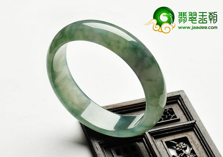 冰种飘花缅甸翡翠A货手镯（56.4mm）