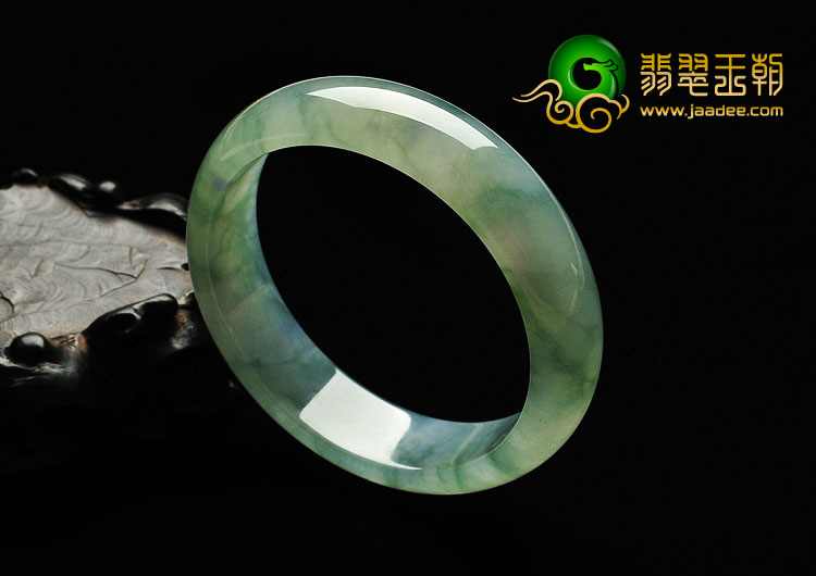 冰种飘花缅甸翡翠A货手镯（56.4mm）