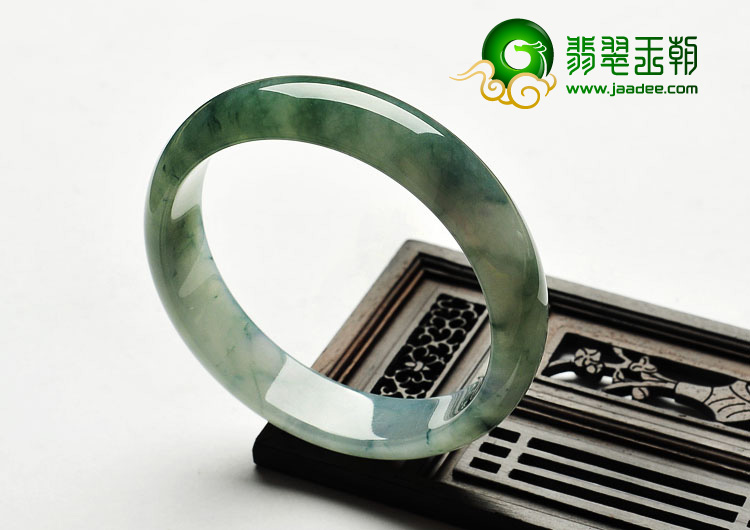 冰种飘花缅甸翡翠A货手镯（58.1mm）