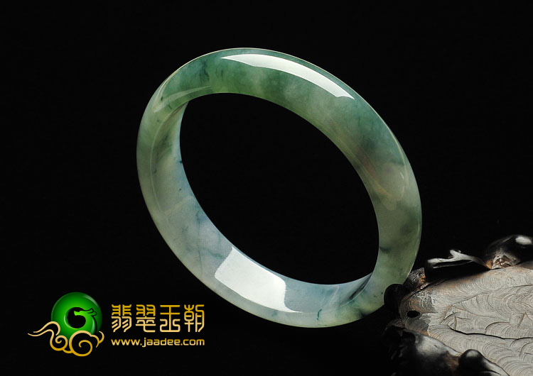 冰种飘花缅甸翡翠A货手镯（58.1mm）