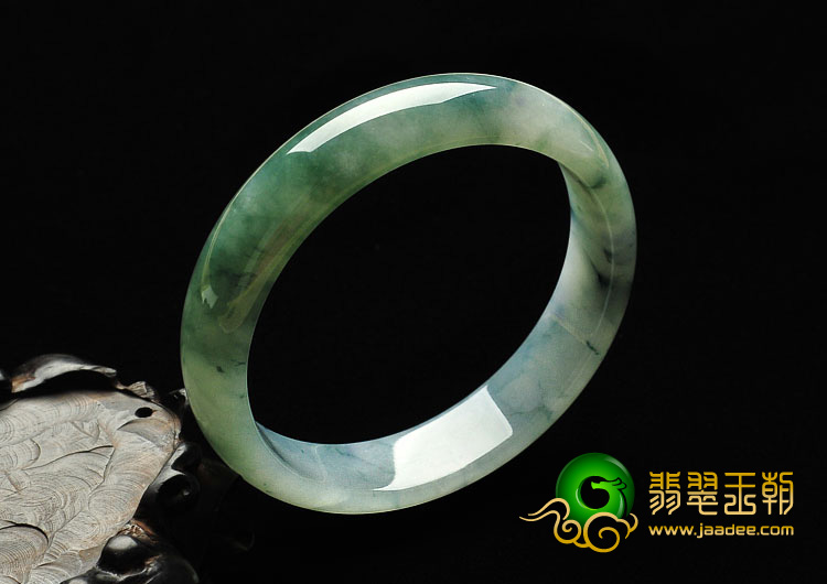 冰种飘花缅甸翡翠A货手镯（58.1mm）