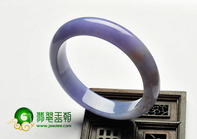 糯冰种紫罗兰缅甸翡翠A货手镯（56.4mm）