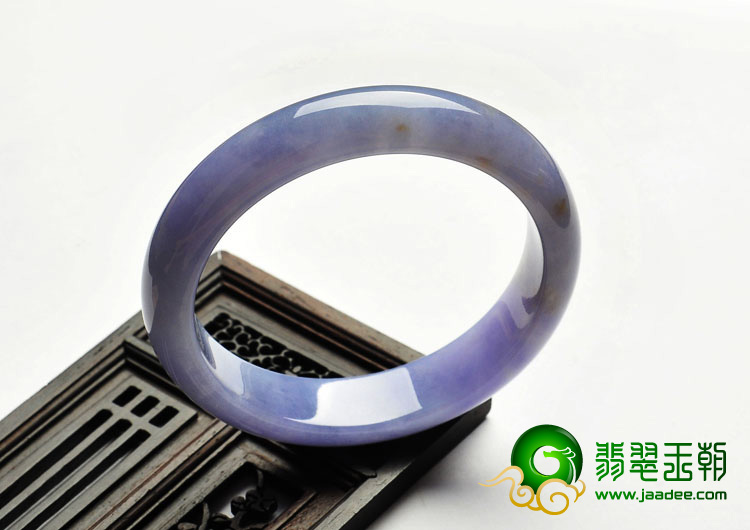 糯冰种紫罗兰缅甸翡翠A货手镯（56.4mm）