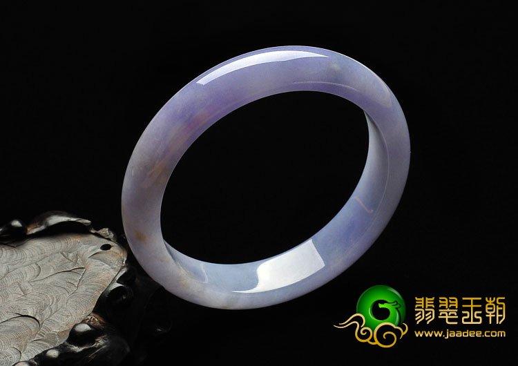糯冰种紫罗兰缅甸翡翠A货手镯（56.4mm）