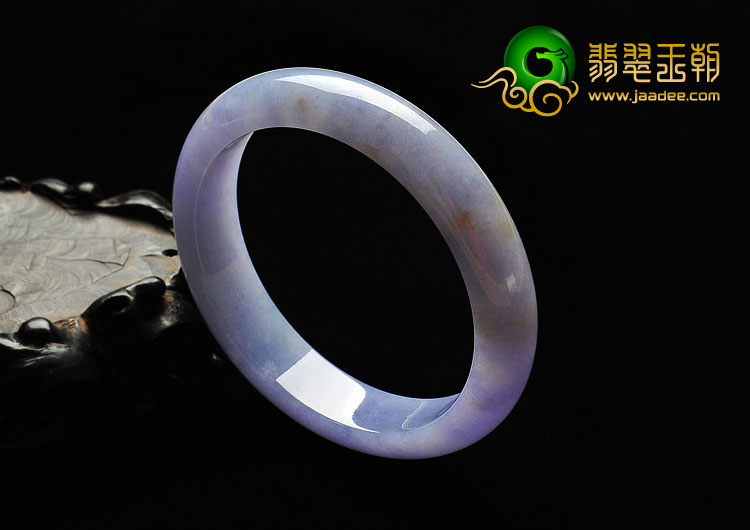 糯冰种紫罗兰缅甸翡翠A货手镯（56.4mm）