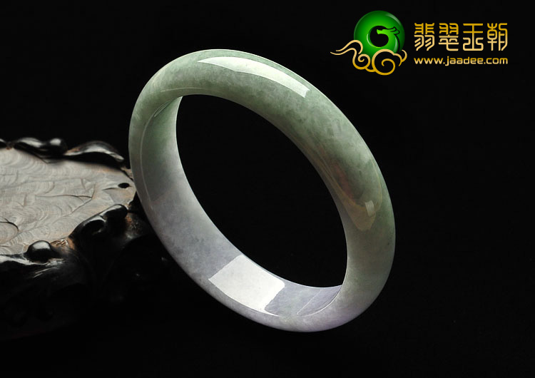 糯冰种紫罗兰缅甸翡翠A货手镯（58.7mm）