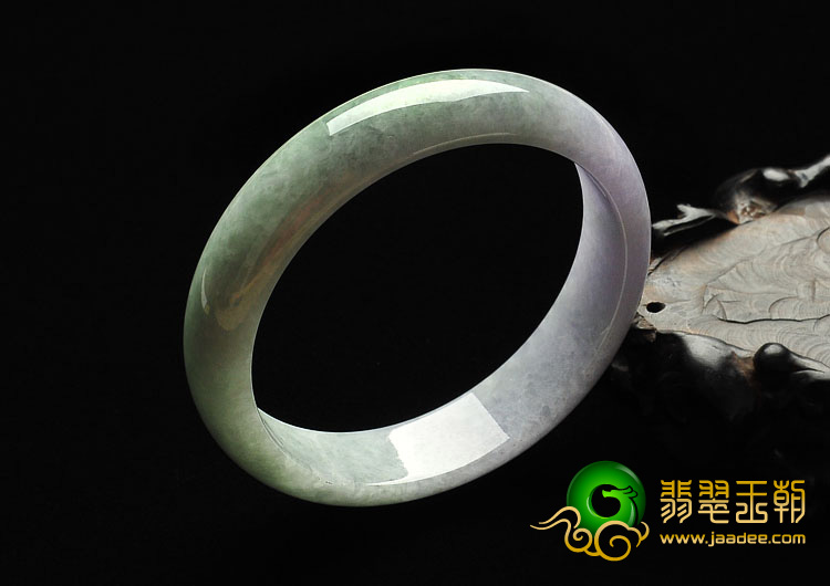 糯冰种紫罗兰缅甸翡翠A货手镯（58.7mm）
