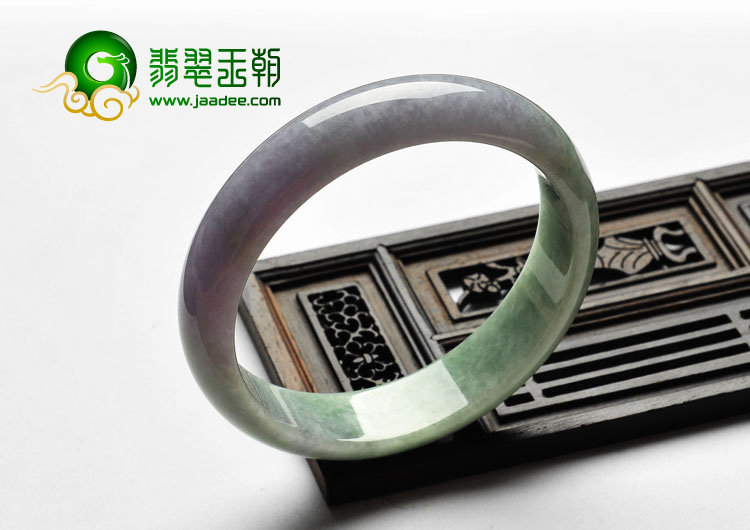 糯冰种紫罗兰缅甸翡翠A货手镯（58.7mm）