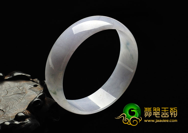 糯冰种晴水缅甸翡翠A货手镯（52.2mm）